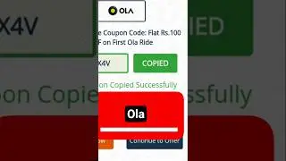 Ola Coupan Code #shorts #ola #coupancode