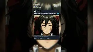 Mikasa's Death Stare 🥶 #attackontitan #eren #mikasa