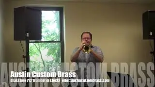 Brasspire 713 Trumpet in lacquer  test  Austin Custom Brass