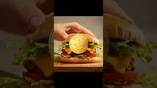Cutting a Burger #asmr  #satisfying #relaxing #zenslice #visualasmr