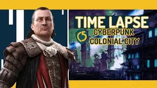 Cyberpunk Colonial City - #Photoshop Timelapse