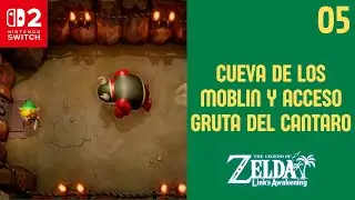CUEVA DE LOS MOBLIN Y ACCEDER GRUTA DEL CANTARO | Zelda Link's Awakening - Guia Espa&ntilde;ol