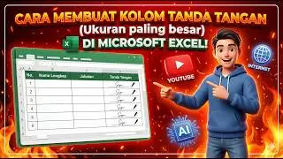 CARA MEMBUAT KOLOM TANDA TANGAN - MIC. EXCEL