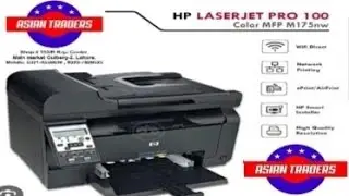 Tabloid Size HP Color Laserjet MFP 100 M175nw Photocopier Printer Scanner Review By Asian Traders