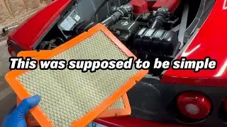 Ferrari 360 air filter replacement + strange battery issue