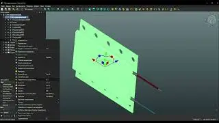 Модель FreeCAD термостатического нагревательного элемента 73x63x7 мм