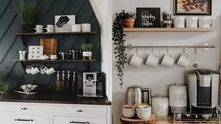 How Coffee Corner Makeover | Easy DIY Coffee Bar Ideas | Organize Small Kitchen | Hot Cocoa Bar
