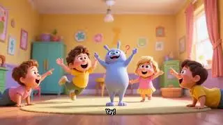Learn Numbers & Body Parts #preschoollearning #trending #viral #highlights #cartoon #animation #ai