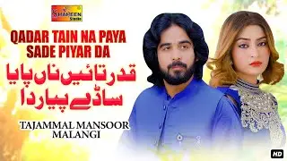 Qadar Tain Na Paya Sade Pyar Da | Tajammal Mansoor Malangi | Official Music Video | Shaheen Studio