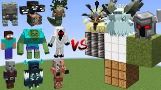 ALL Minecraft Bosses vs Mowzie's Mobs
