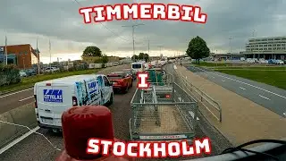 Kör timmerbil i Stockholm ut på Drottningholm