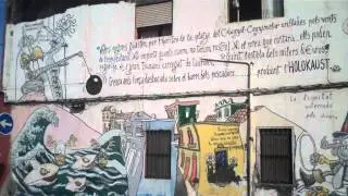 Valencia Cabanyals anti development graffiti 2014