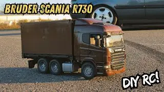 FIRST DRIVE In this modified Bruder Scania, build its RC!