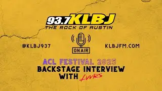 Riley Chats with LVVRS [Interview] Backstage Weekend 1 of ACL Festival - 2025