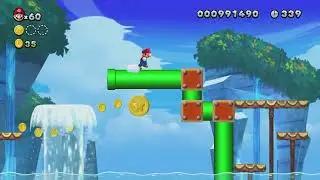 new super Mario bros u playthrough part 4-world 4 Sparkling Waters