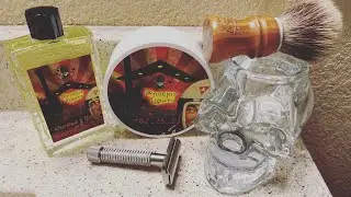 Phoenix Lights Commemorative Meet-Up Soap & Aftershave. Rex Envoy DE Razor & SOC Brush.