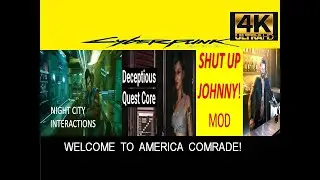 CYBERPUNK 2077  |  Welcome to America Comrade Gig | 4K HDR