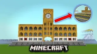 Minecraft : How To Make A Large Train Station 🚉  || Tutorial