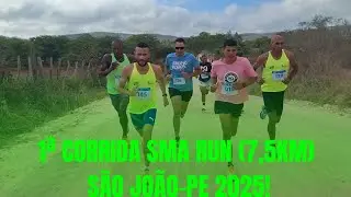 MÁRCIO LEÃO DA EQUIPE BINGO CORRIDAS VENCE 1ª CORRIDA SMA RUN (7,5KM) SÃO JOÃO-PE 2025!