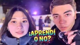 😱⛸️ Olímpica Japonesa-Peruana me ENSEÑA a Patinar