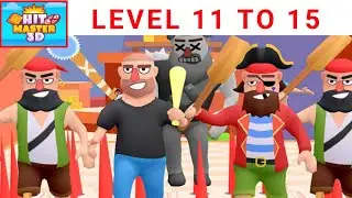 Hit Master 3d Knife Assassin Gameplay (Level 11 to 15) #hitmastersgameplay #hitmaster3d #gaming