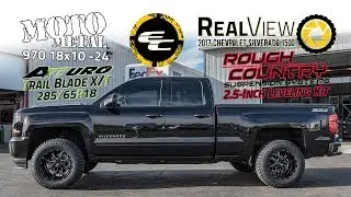 RealView - Leveled 2017 Chevy Silverado 1500 w/ 18x10 Moto Metal 970 & 285/65 Atturos