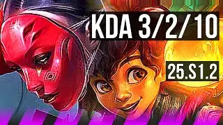 ELISE & Miss Fortune vs MILIO & Xayah (SUP) | 3/2/10, Rank 13 Elise | VN Challenger | 25.S1.2