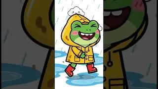 Splashing Fun with Happy Frog ☔ Nursery Rhymes 🎶 #PuddleFun #kidssongs #toddlermusic #nurseryrhymes