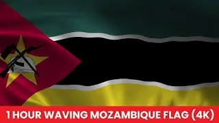 Mozambique Waving Flag 1 Hour Nonstop in 4k