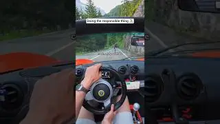 Would you have done the same? or overtaken? 🤔🚴 #touge #sportscar #cycling #carlifestyle #carlover