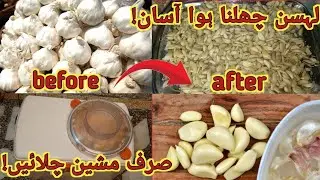 Garlic Peeling Hack Using Dough Maker | Easy Kitchen Trick