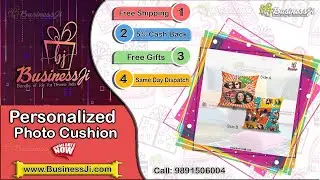 Both Side Full Printed Pillow | Personalized Photo Cushion | Photo Printed Pillow | #BusinessJi Gift