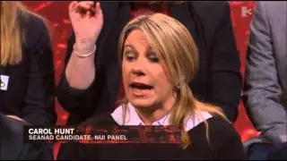 Carol Hunt on Tonight with Vincent Browne