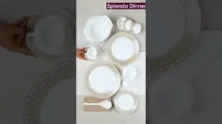 Larah by Borosil Dinnerset | Kohinoor Series | A Must-Have For Any Home