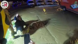 Uszkodzony hydrant powodem alarmu Ppoż. - wyjazd GCBA Tatra OSP Ożarów Maz.