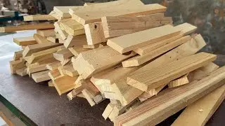 Making the Finest Cabinet Ever from Leftover Wood Fragments // Best Wood Recycling Project