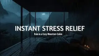 Calm Mountain Rain in a Cozy Room | Deep Relaxation Music for Stress Relief, Sleep & Meditation
