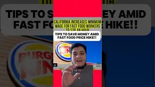 Tips to Save Money Amid Fast Food Hike!!