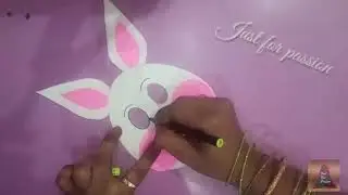 Rabbit face mask l How to make rabbit face mask at home easy
