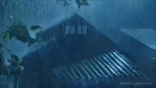 10 ore de zgomot alb de furtună pentru somn Ploaie tropicală, tunete puterniceși vânt urlător