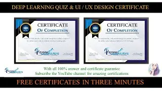 Deep Learning and UI/UX Design Free Certificate From Itronix Solution
