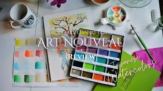 Are These the Most Vibrant Watercolors? | Gansai Tambi Art Nouveau Review