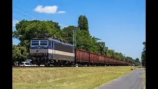 Vonatok Balatonlellénél a 30-as vonalon.