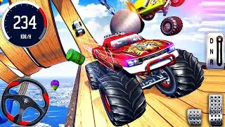 Monster Truck Mega Ramp Impossible Driver - 4x4 Ultimate Car Stunts GT Racing - Android GamePlay #4