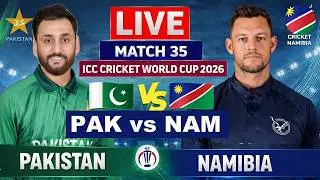 🔴 Live PAK Vs NAM T20 WC Match | Cricket Match Today| PAK vs NAM 35th T20 2nd innings #livescore 2