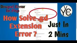 How To Solve gd Extension Error of php in Drupal Just In 2 Minutes || Extension=gd || #php
