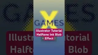 Adobe Illustrator Tutorial : Halftone Ink Blob Effect #graphicdesign #logodesign #illustrator