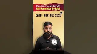 Start your Preparation with CAIIB Foundation 2.0 Batch #caiib2025 #jaiibcaiibwallah