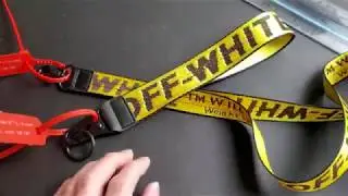 Off-White Custom Keychain and Lanyard