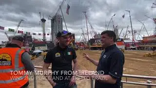 Tommy Murphy from Ireland came 2nd in the Cat Global Operator Challenge Final - he is off to Brazil